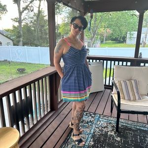 Summer dress multicolor with pockets